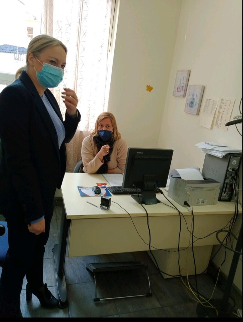 Επίσκεψη της Φωτεινής Παντιώρα στο Κέντρο Υγείας Αγρινίου