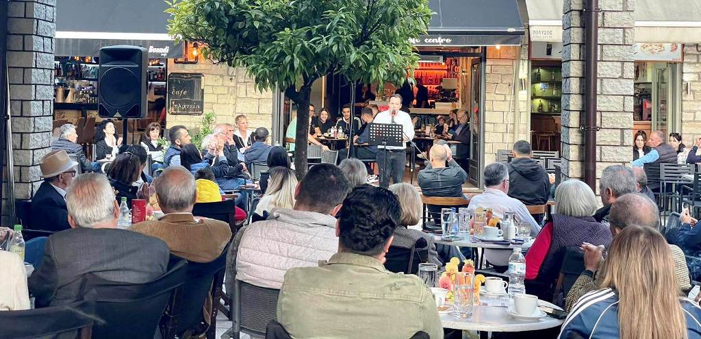 Με δυναμισμό η τελευταία ομιλία του Μίλτου Ζαμπάρα στο Θέρμο